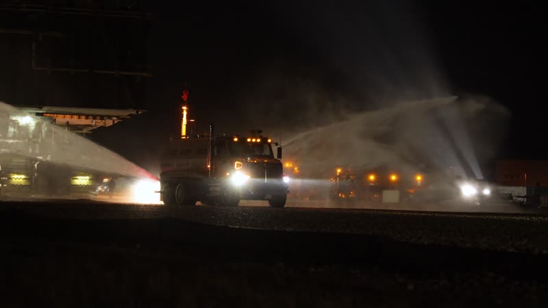 NASA's SLS Rocket and Orion Spacecraft Second Rollout to Launch Pad 39B broll